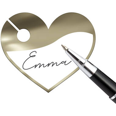 Glass Markers - Wedding - 6 pieces