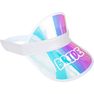 Sun visor cap - Bride - She Said Yaasss - White