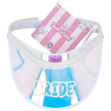 Sun visor cap - Bride - She Said Yaasss - White