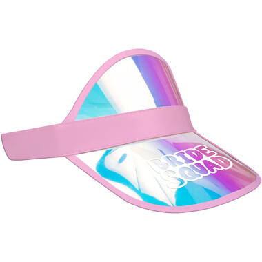 Sun visor cap - Bride Squad - She Said Yaasss - Pink