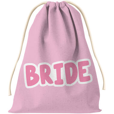Gift bag - Bride - She Said Yaasss - Polyester - Pink