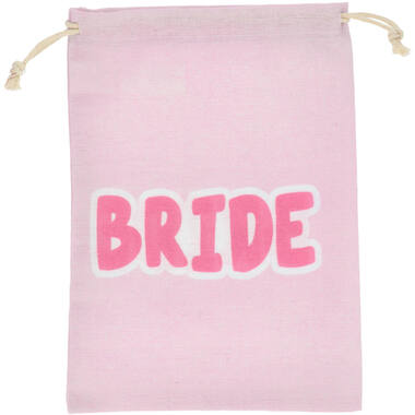 Gift bag - Bride - She Said Yaasss - Polyester - Pink