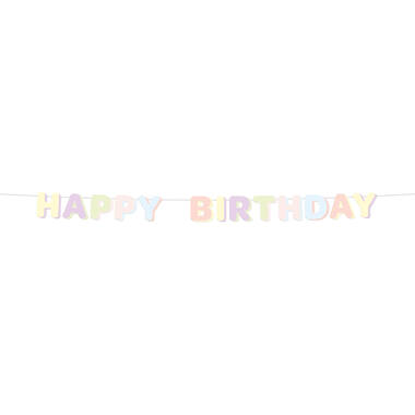 Letter Banner - HAPPY BIRTHDAY - Dreamy Pastels - 1.8 metres
