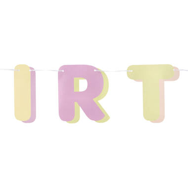 Letter Banner - HAPPY BIRTHDAY - Dreamy Pastels - 1.8 metres