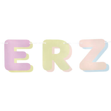 Letter Banner - HERZLICHEN GLÜCKWUNSCH - Dreamy Pastels - 3 metres