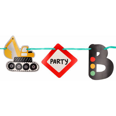 Letter Banner Set - Happy Birthday - Wacky Wheels - 1.5 meter