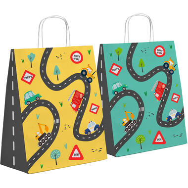 Gift bags - Wacky Wheels - 6 pieces