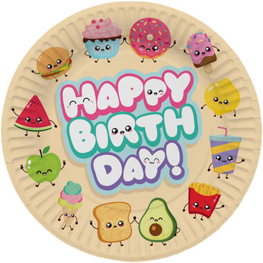Plates - Kawaii Party - 23 cm - 8 pieces