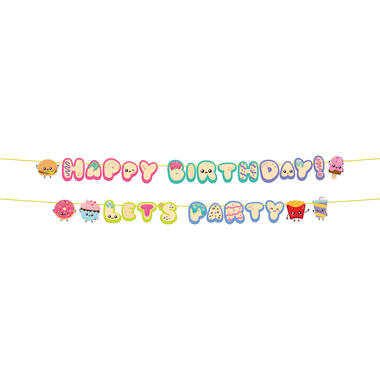 Letter Banner Set - Happy Birthday - Kawaii Party - 1.5 metres