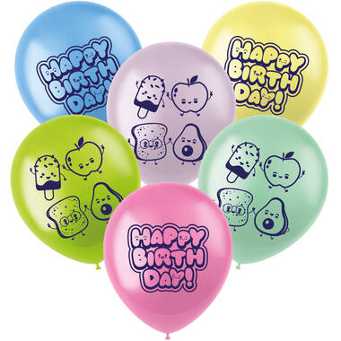 Latex Balloons - Kawaii Party - 33 cm - 6 pieces