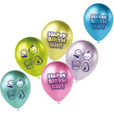 Latex Balloons - Kawaii Party - 33 cm - 6 pieces
