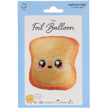 Foil Balloon - Shape - Toast - 60x60cm