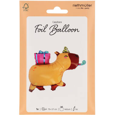 Foil Balloon - Shape - Capybara - 69x50 cm