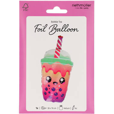 Foil Balloon - Shape - Bubble Tea - 38x76 cm