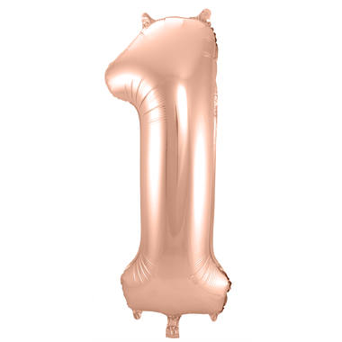 Number balloon rose gold