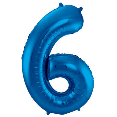 Number balloon blue