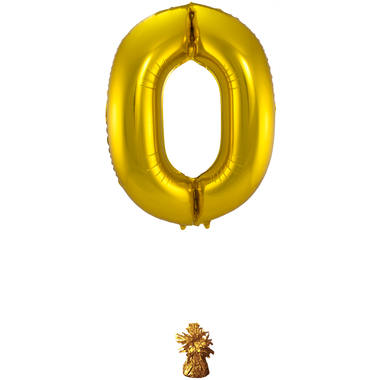 Foil balloon number gold