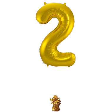 Foil balloon number gold