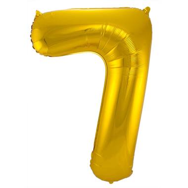 Foil balloon number gold