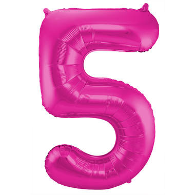 Number balloon magenta