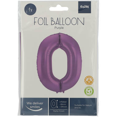 Number balloon purple