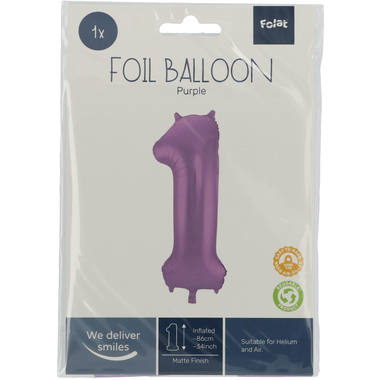 Number balloon purple