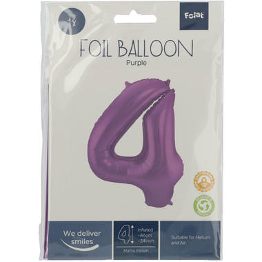 Number balloon purple