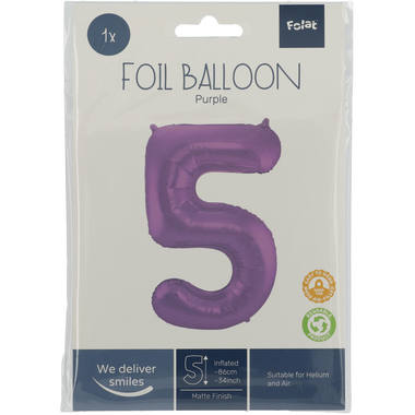 Number balloon purple