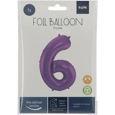 Number balloon purple