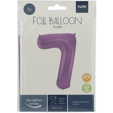 Number balloon purple