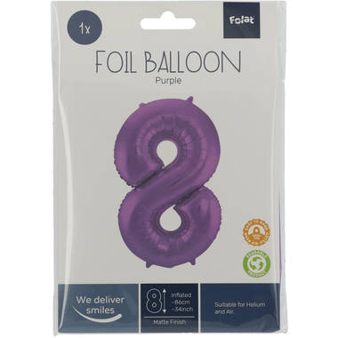 Number balloon purple