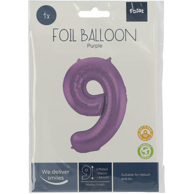 Number balloon purple