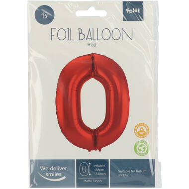 Number balloon red