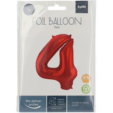 Number balloon red