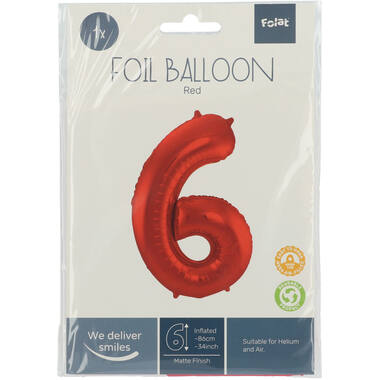 Number balloon red