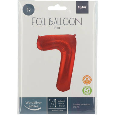 Number balloon red