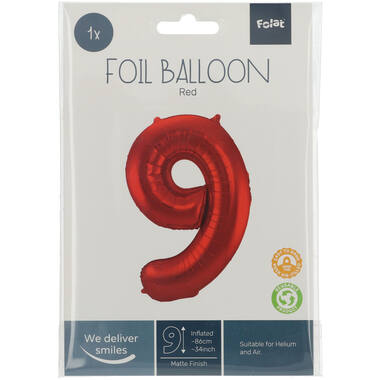 Number balloon red