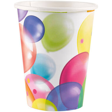 8 Cups Balloons Paper 250 ml