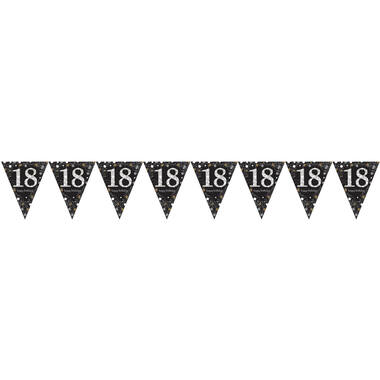 Pennant Banner 18 Sparkling Celebrations Gold Foil 396.2 x 21.5 cm