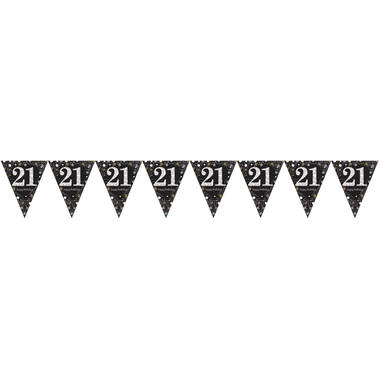 Pennant Banner 21 Sparkling Celebrations Gold Foil 396.2 x 21.5 cm