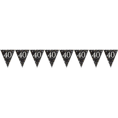 Pennant Banner 40 Sparkling Celebrations Gold Foil 396.2 x 21.5 cm