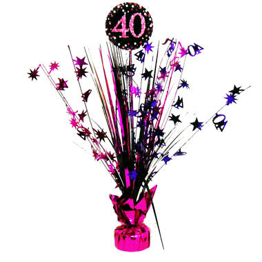 Spray Centrepiece 40 Sparkling Celebration - Pink Foil / Paper 45.7 cm