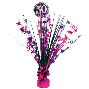 Spray Centrepiece 50 Sparkling Celebration - Pink Foil / Paper 45.7 cm