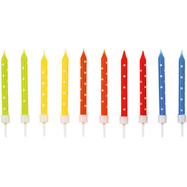 24 Spiral Candles Birthday Party Height 6.3 cm
