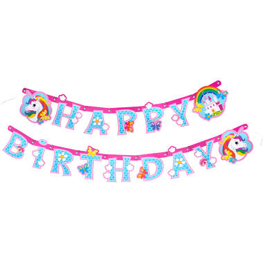 Letter Banner Unicorn Paper 180 x 15 cm