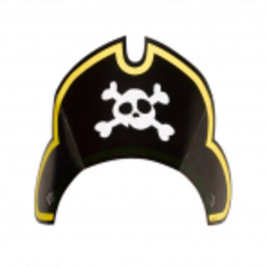 8 Party Hats Pirate Paper 27.6 x 12.1 cm