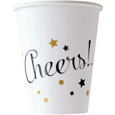 8 Cups Golden Wishes Paper 250 ml