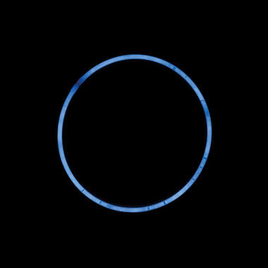 Glow Necklace Blue Plastic 56 cm