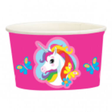 8 Ice Bowls Unicorn Paper 270 ml