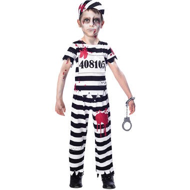 Child Costume Zombie Convict Age 5 - 6 Years
